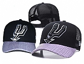 Spurs Team Logo Black Peaked Adjustable Hat GS,baseball caps,new era cap wholesale,wholesale hats